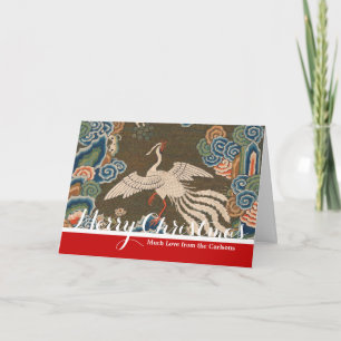 Bird Chinese Antique Decor Feiertagskarte