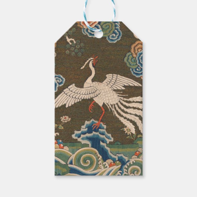 Bird Chinese Antique Decor Geschenkanhänger (Vorderseite)