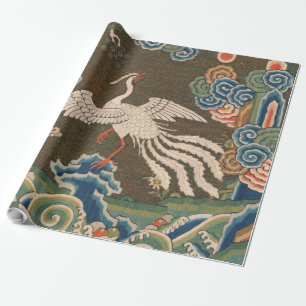 Bird Chinese Antique Decor Geschenkpapier