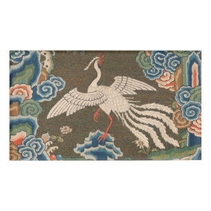 Bird Chinese Antique Decor Namenschild