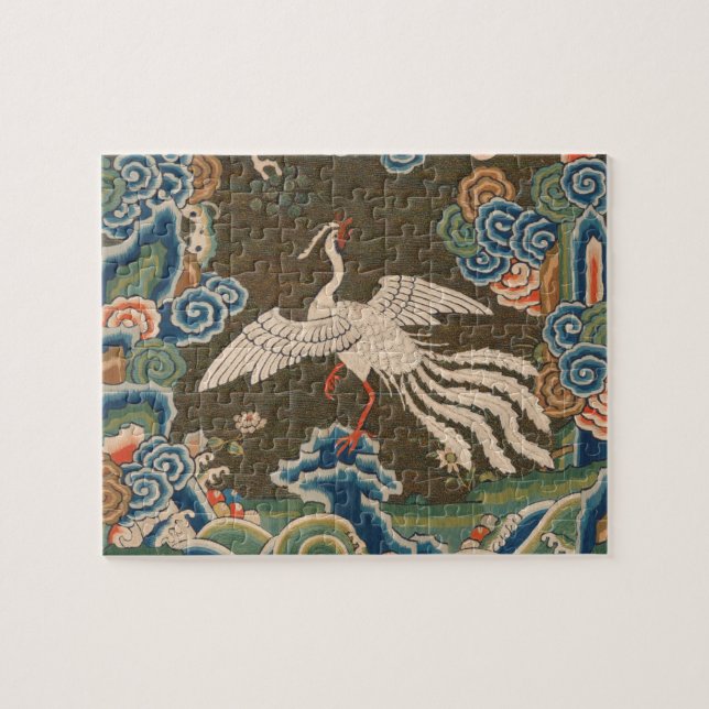 Bird Chinese Antique Decor Puzzle (Horizontal)
