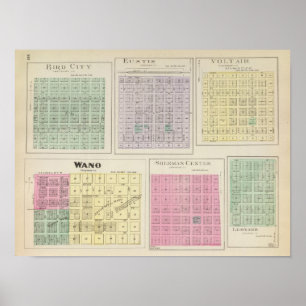 Bird City, Eustis, Voltair, Wano, Kansas Poster