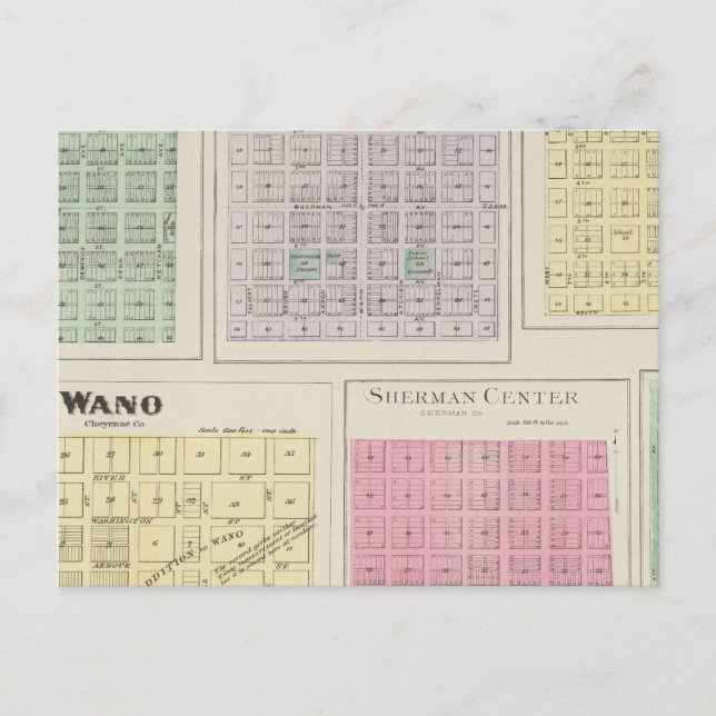 Bird City, Eustis, Voltair, Wano, Kansas Postkarte (Vorderseite)