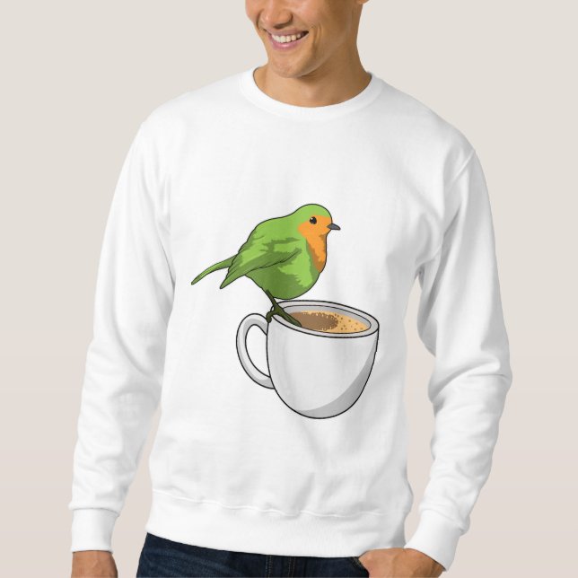 Bird Coffee Cup Sweatshirt (Vorderseite)