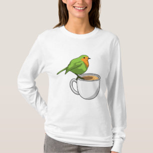 Bird Coffee Cup T-Shirt