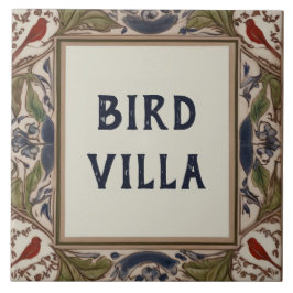 Bird Custom House Name Sign Plaque Plate Fliese