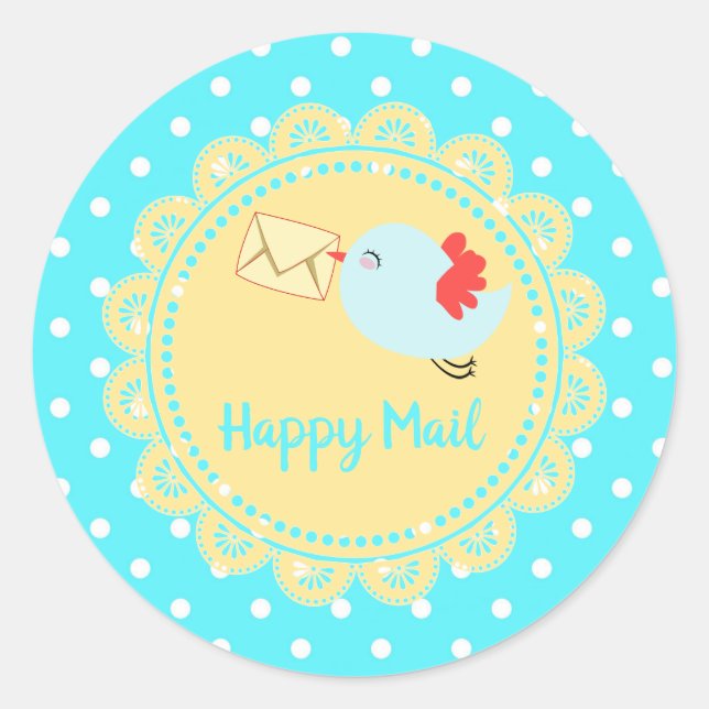 Bird Delivery Mail Sticker (Vorderseite)