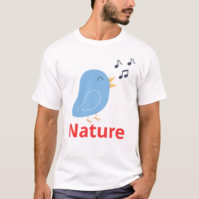 Bird Design: Elegant and Unique Avian Art  T-Shirt (Vorderseite)