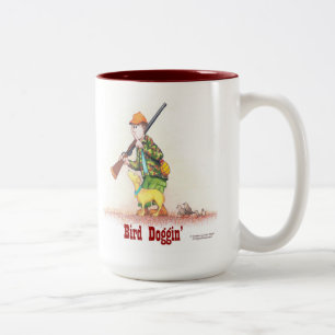 Bird Doggin ', ein fantasievoller Blick auf einen  Zweifarbige Tasse