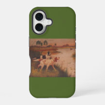 Bird Dogs Dark Olive Green iPhone 16 Hülle