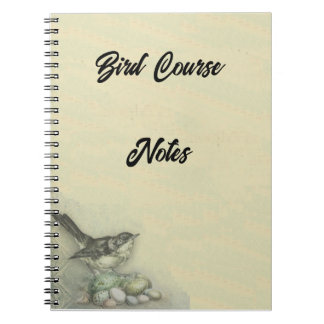 Bird & Eggs Bkgrd Notizblock