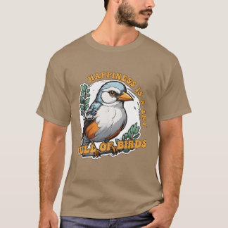 Bird Enthusiasten Glück ist ein Sky Ornithologe g T-Shirt