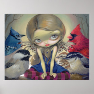 Bird Fairy - Backyard Birds ART DRUCKEN Augen Poster