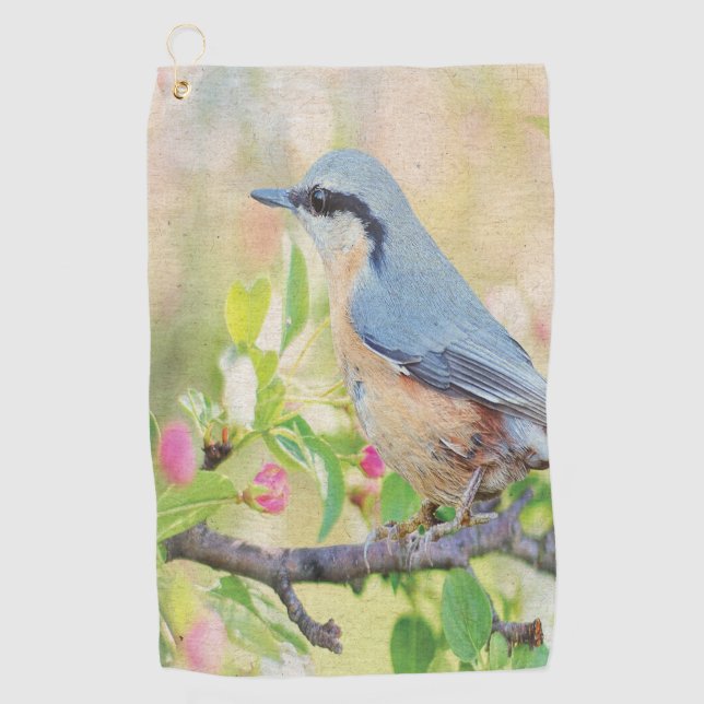 Bird Fanatic Golfhandtuch (Vorderseite)