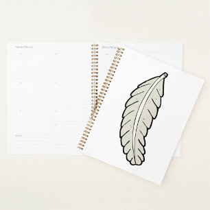 Bird Feather Spiral Planner Planer
