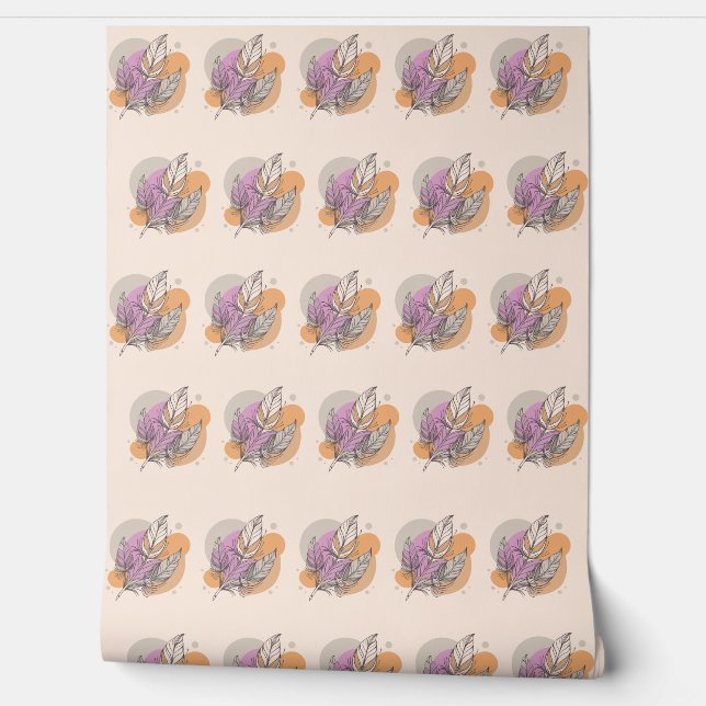 Bird Feather Tapete (Abrollen)