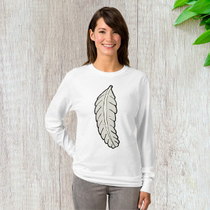 Bird Feather Womens Long Sleeve T-Shirt