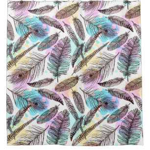 Bird Feathers Duschvorhang