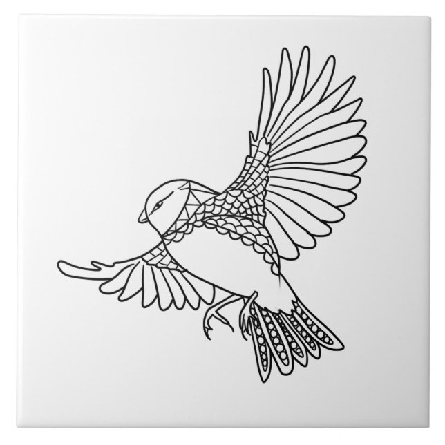 Bird Fliese (Vorderseite)