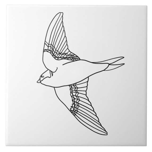 Bird Fliese (Vorderseite)