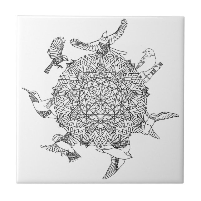 Bird Fliese (Vorderseite)