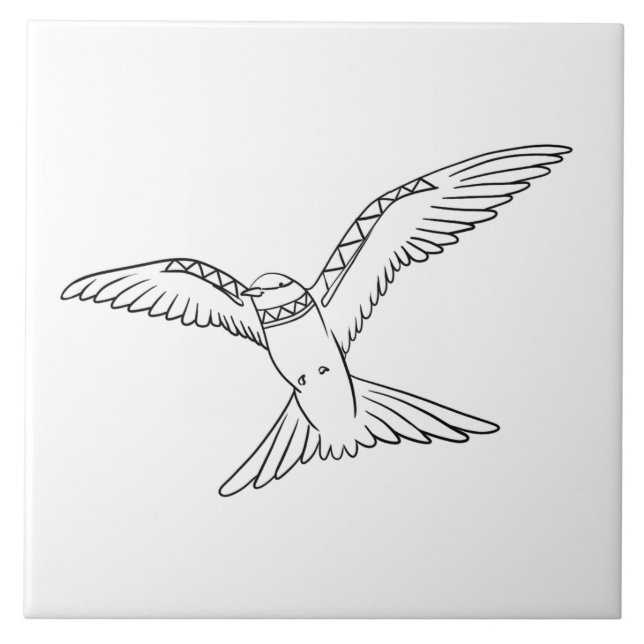 Bird Fliese (Vorderseite)