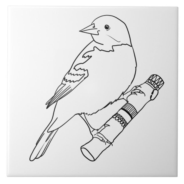 Bird Fliese (Vorderseite)