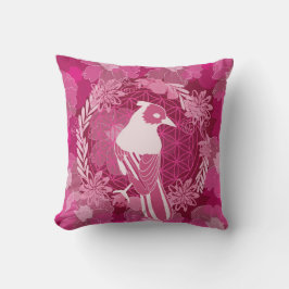 Bird flower of life kissen