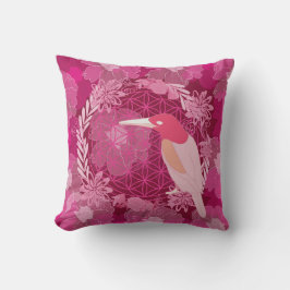 Bird flower of life kissen
