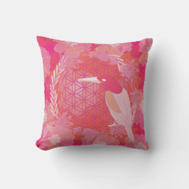 Bird flower of life kissen