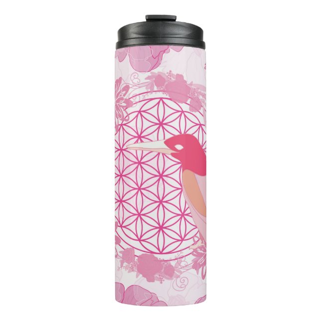 Bird flower of life thermosbecher (Vorderseite)