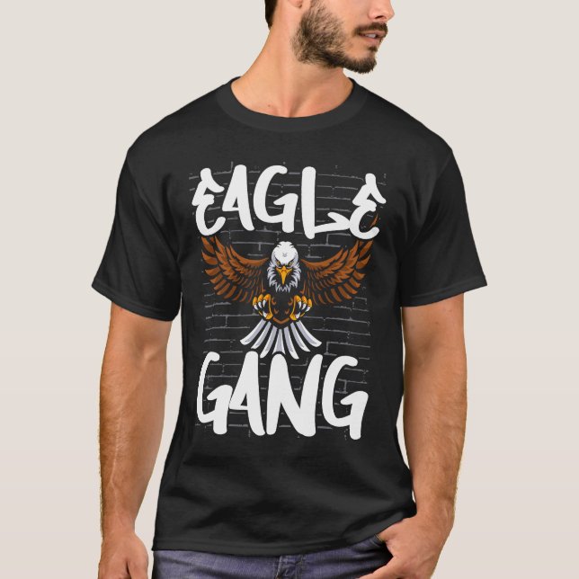 Bird  Flying Animal Ornithology Eagle Gang T-Shirt (Vorderseite)