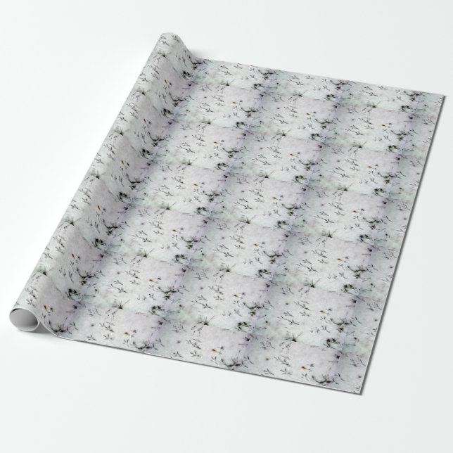 Bird Foot Print Wrapping Paper Geschenkpapier (Ungerollt)