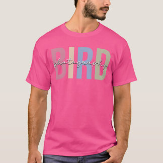 Bird Fotografy Bird Bird auf Kamera T-Shirt