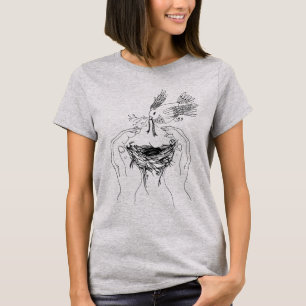 Bird Gebäude a Nest Friends of Nature T-Shirt