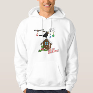 Bird House Frohe Weihnachten Hoodie