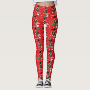 Bird House Frohe Weihnachten Leggings