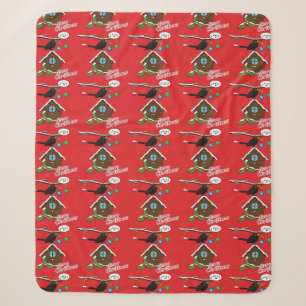 Bird House Frohe Weihnachten Sherpadecke