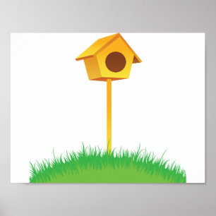 Bird House Poster