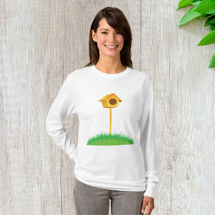 Bird House Womens Long Sleeve T-Shirt