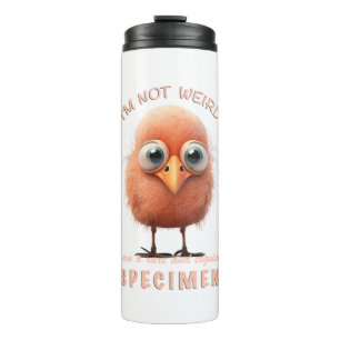 Bird ich bin nicht komisch ich bin seltene Spekula Thermosbecher