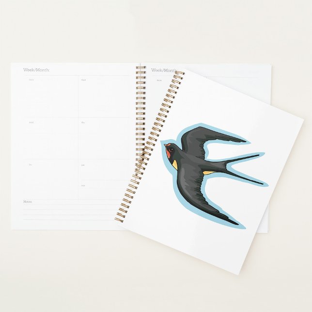 Bird in Flight Spiral Planner Planer (Von Creator hochgeladen)