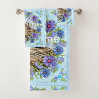 Bird in Nest Bath Handtuch Set