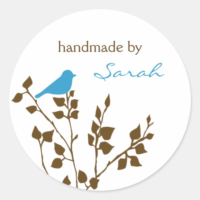 Bird Individuelle Name Stickers (Vorderseite)