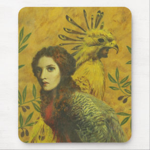 Bird Lady Mutant Design Mousepad