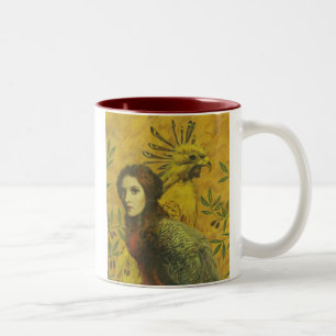 Bird Lady Mutant Design Zweifarbige Tasse