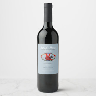 Bird-Logo Sweet Young Wine Weinetikett