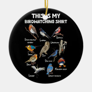 Bird Lover Birdwatcher Vogelbeobachter Das ist mei Keramik Ornament