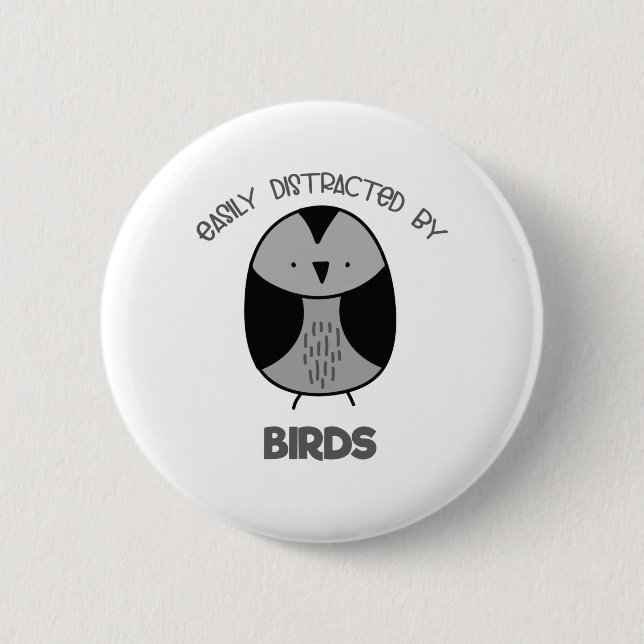 Bird-Lover-Geschenk für Vogelbeobachter Button (Vorderseite)