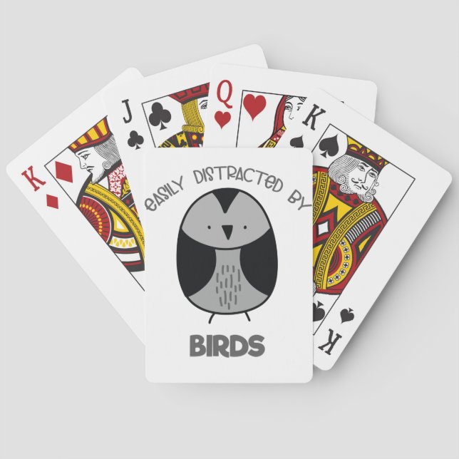 Bird-Lover-Geschenk für Vogelbeobachter Spielkarten (Rückseite)